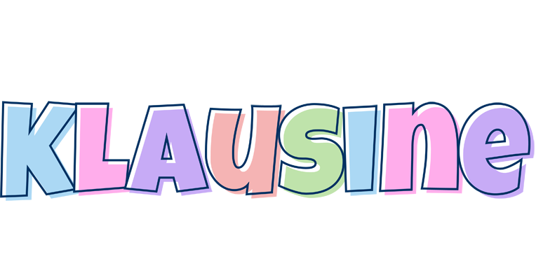 Klausine pastel logo