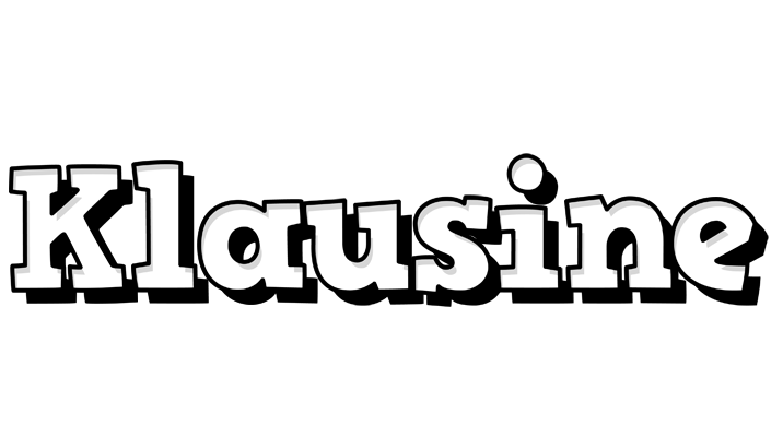 Klausine snowing logo