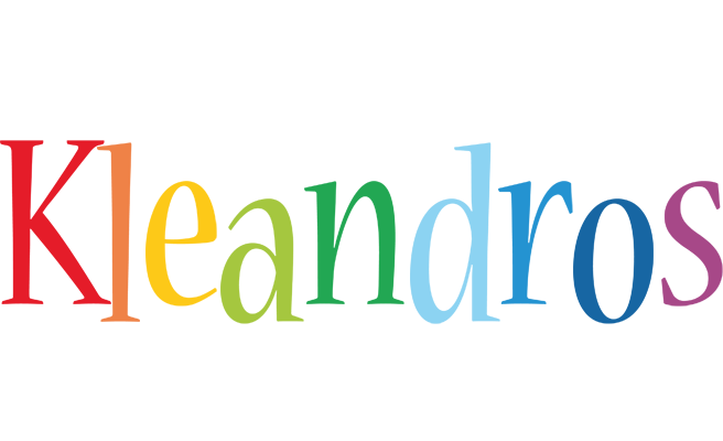 Kleandros birthday logo