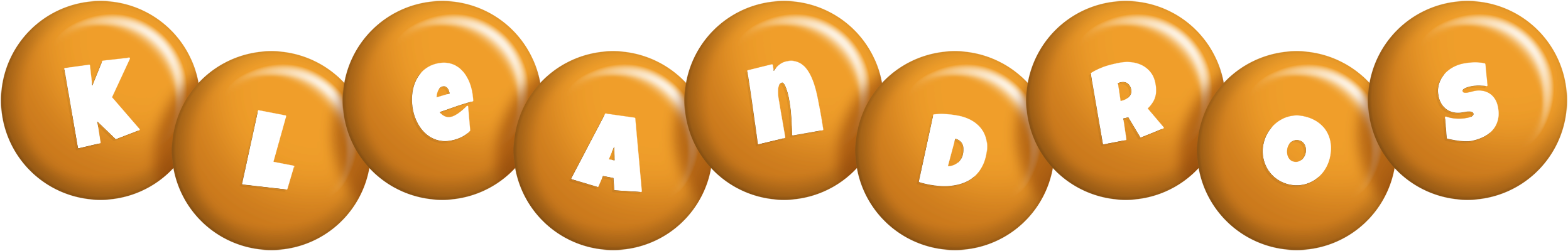 Kleandros candy-orange logo