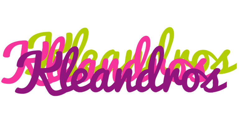 Kleandros flowers logo