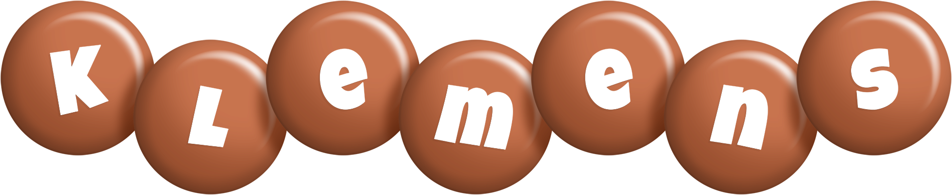 Klemens candy-brown logo