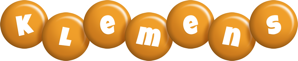 Klemens candy-orange logo