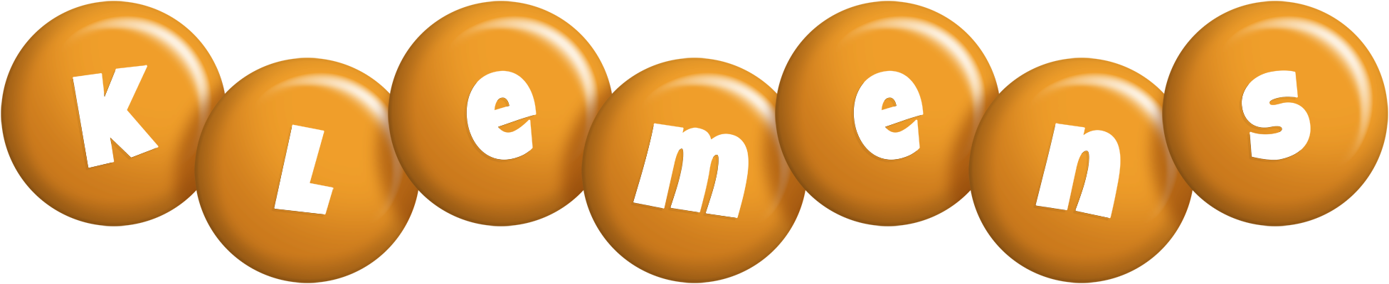 Klemens candy-orange logo