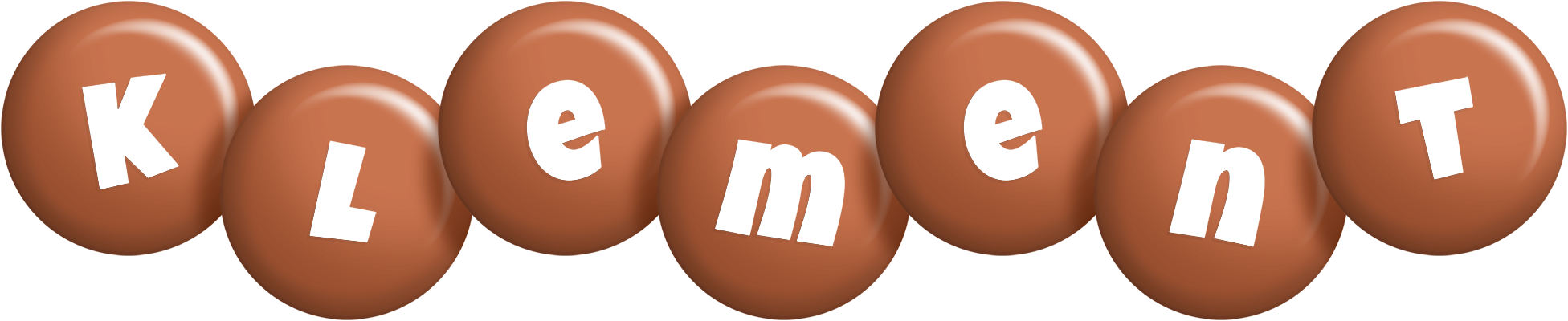 Klement candy-brown logo
