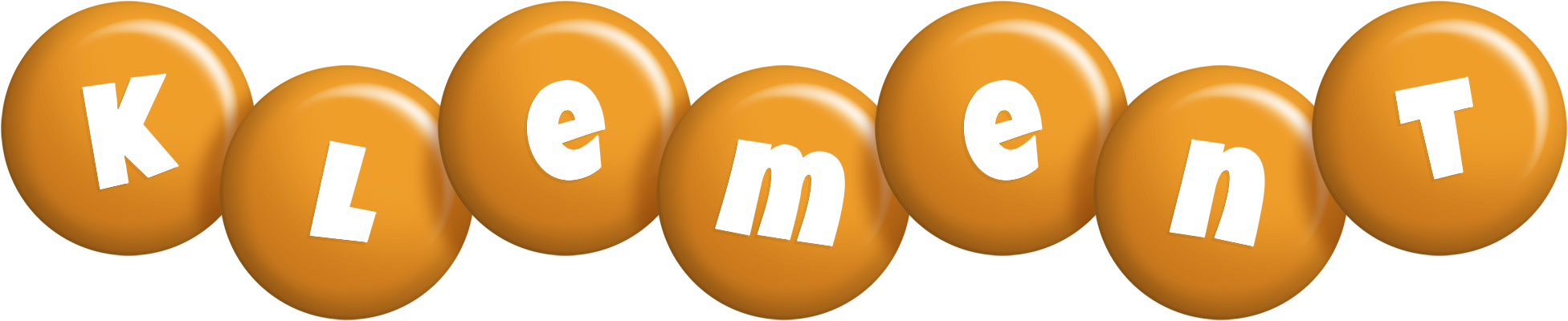 Klement candy-orange logo