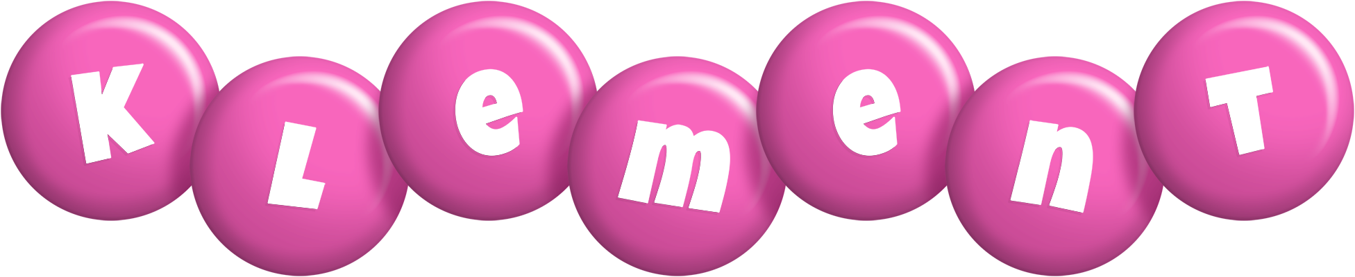 Klement candy-pink logo