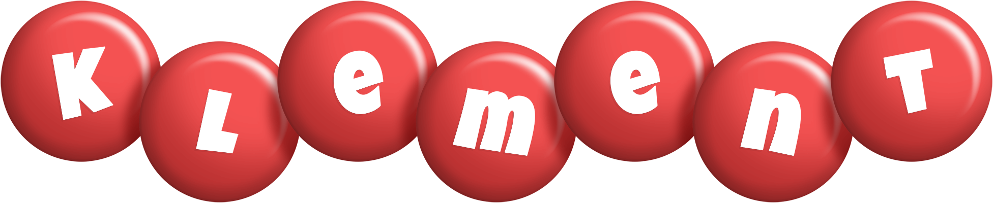 Klement candy-red logo