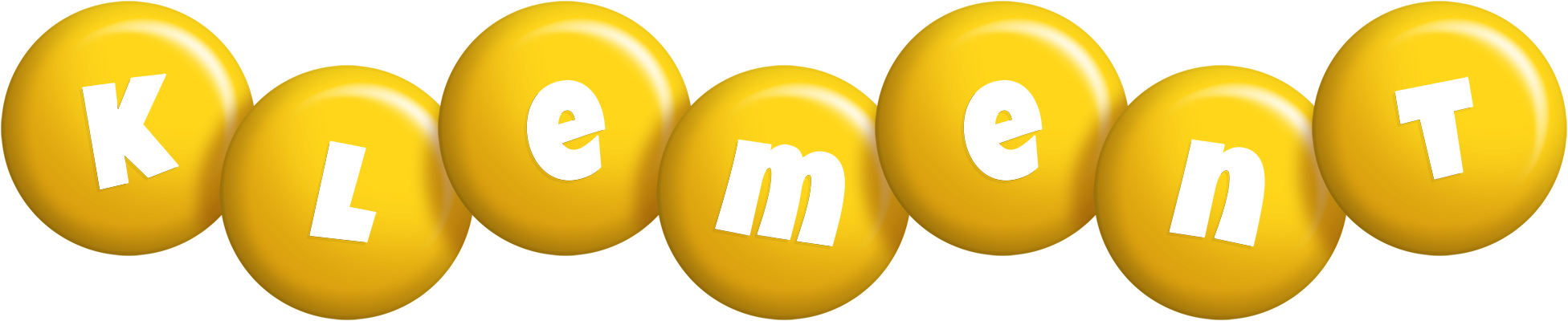 Klement candy-yellow logo