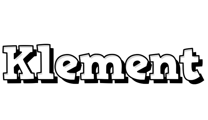 Klement snowing logo
