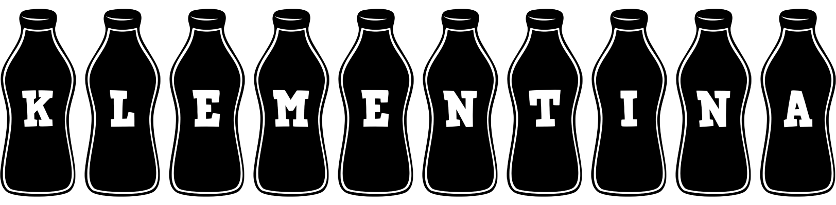 Klementina bottle logo