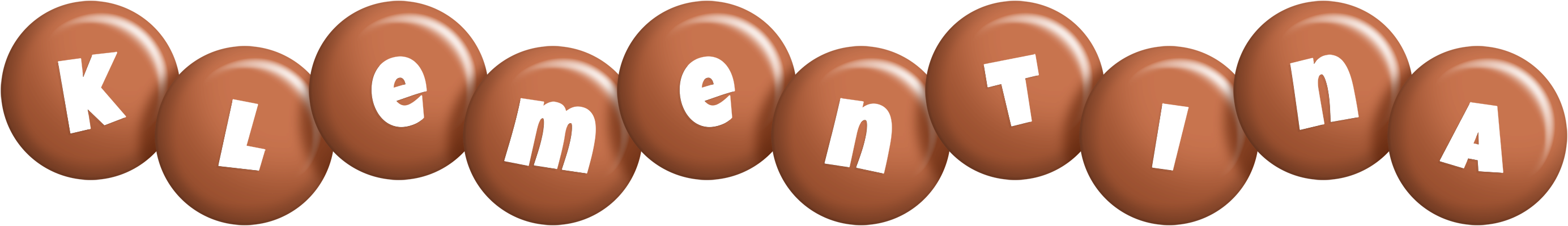 Klementina candy-brown logo