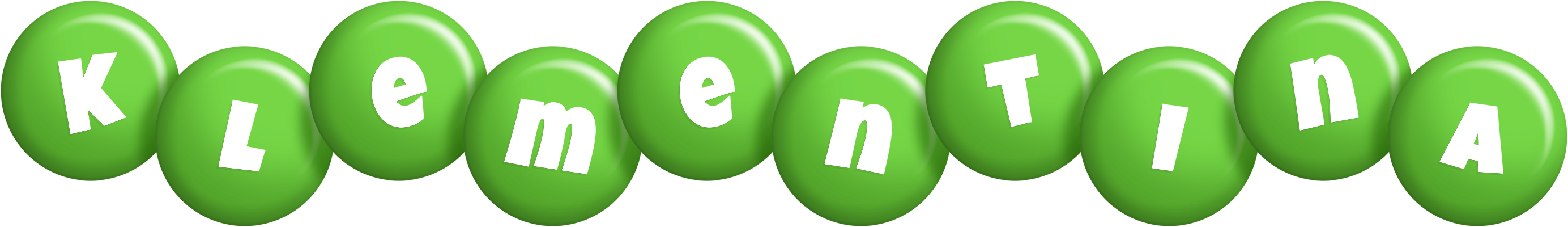Klementina candy-green logo