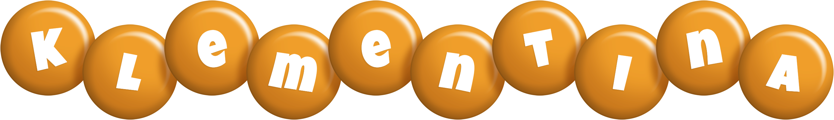 Klementina candy-orange logo