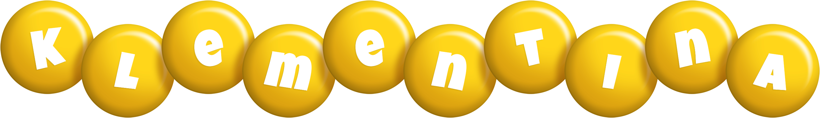 Klementina candy-yellow logo