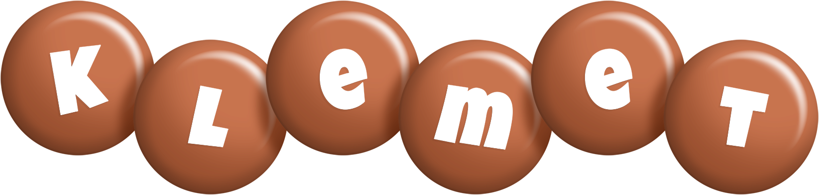 Klemet candy-brown logo