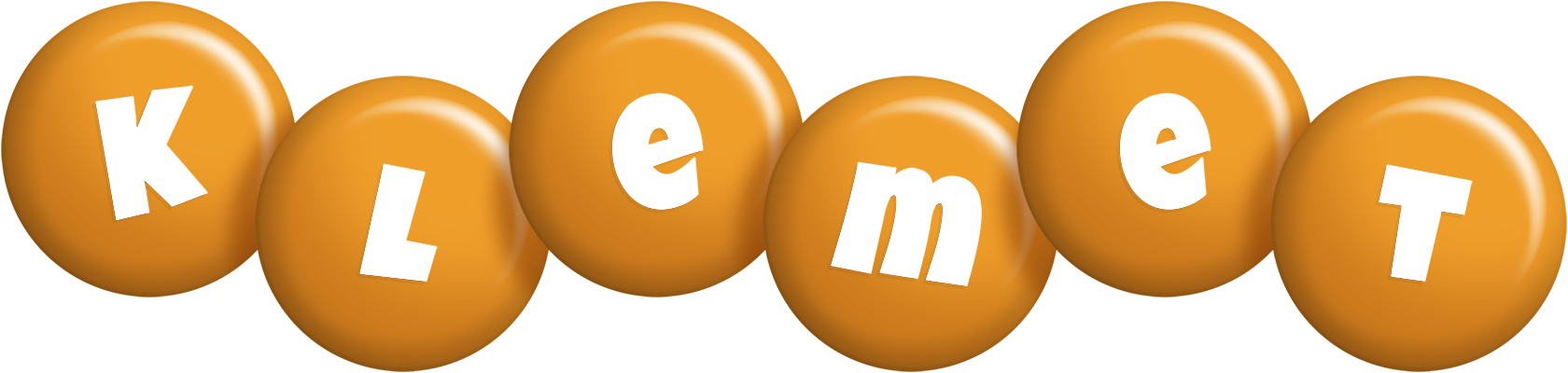 Klemet candy-orange logo