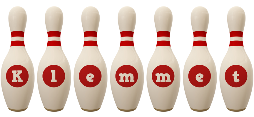 Klemmet bowling-pin logo