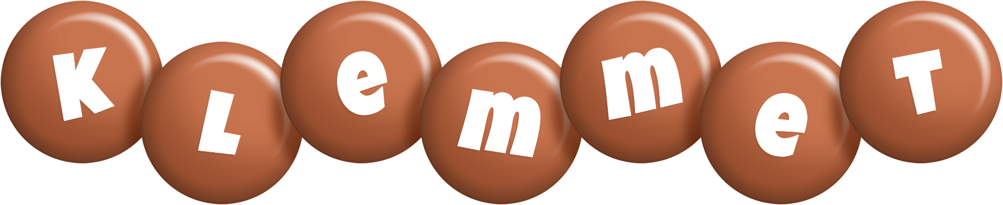 Klemmet candy-brown logo
