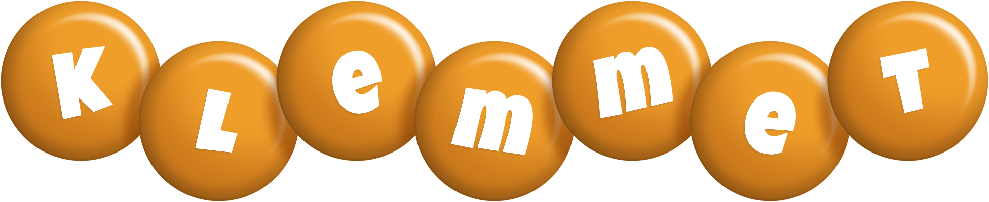 Klemmet candy-orange logo