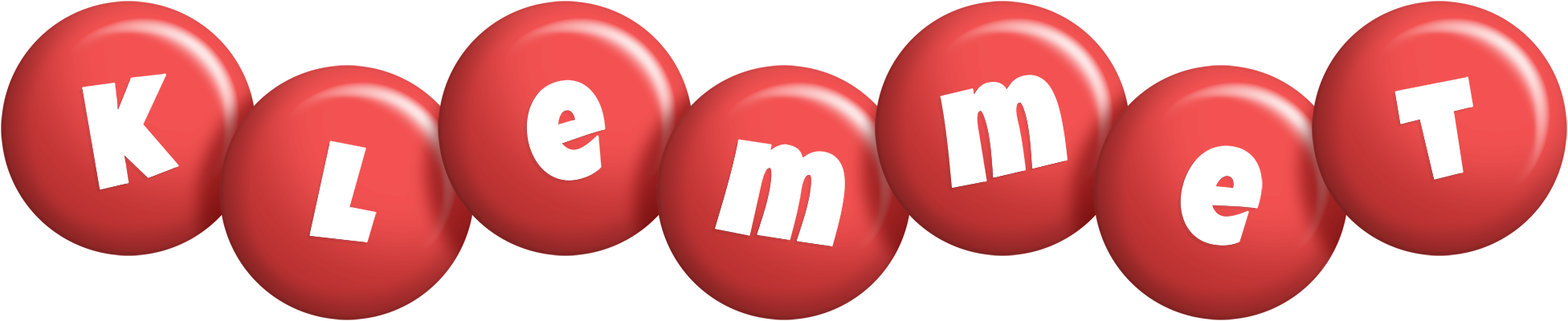 Klemmet candy-red logo