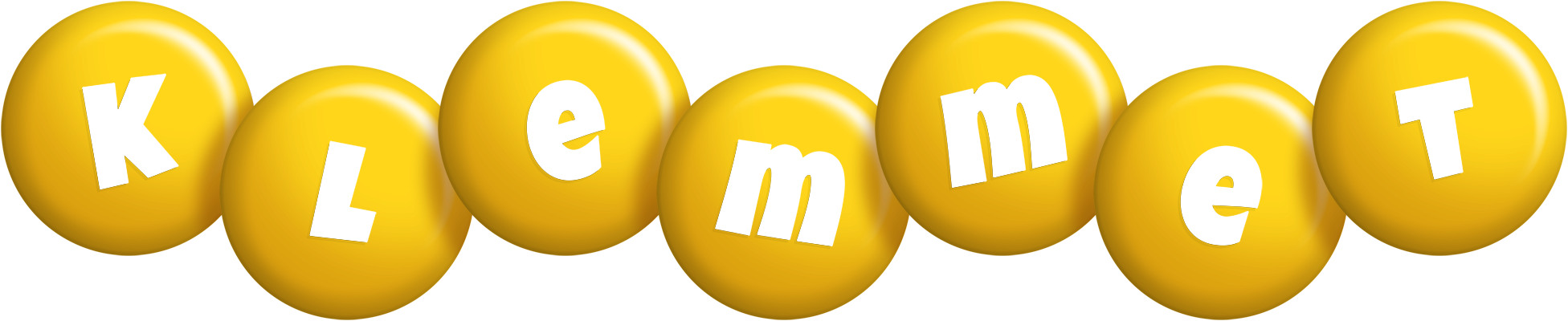 Klemmet candy-yellow logo