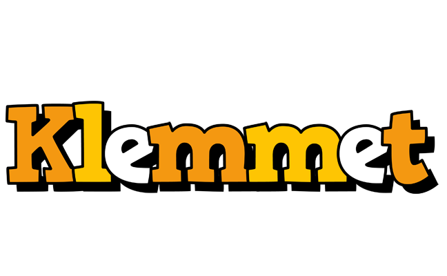 Klemmet cartoon logo