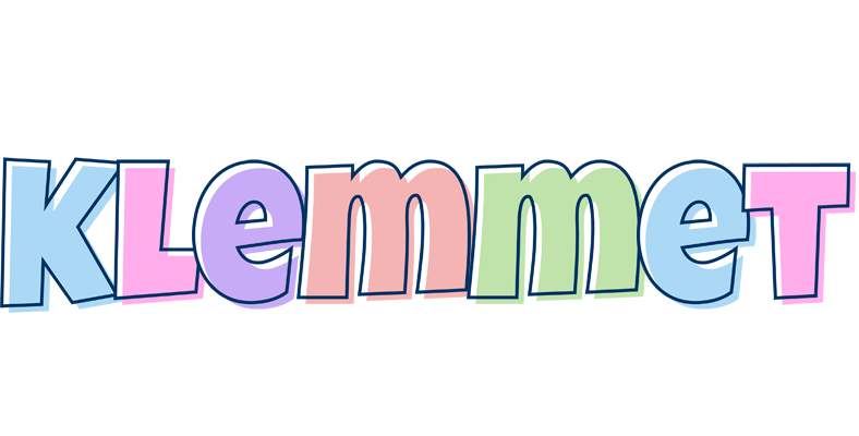 Klemmet pastel logo