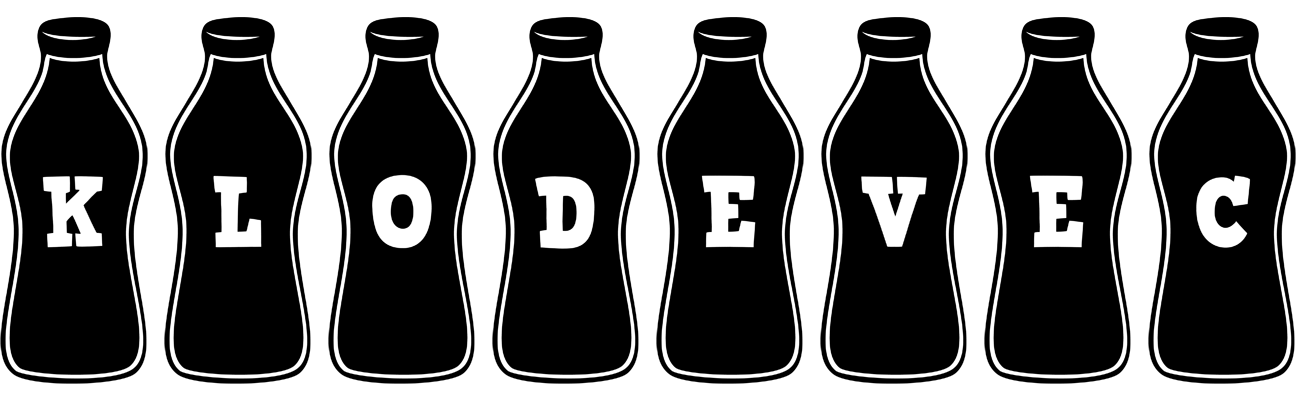 Klodevec bottle logo