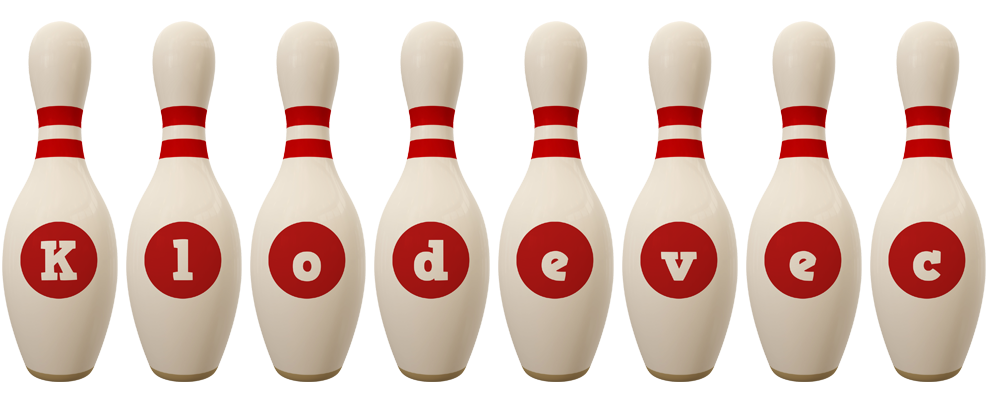 Klodevec bowling-pin logo
