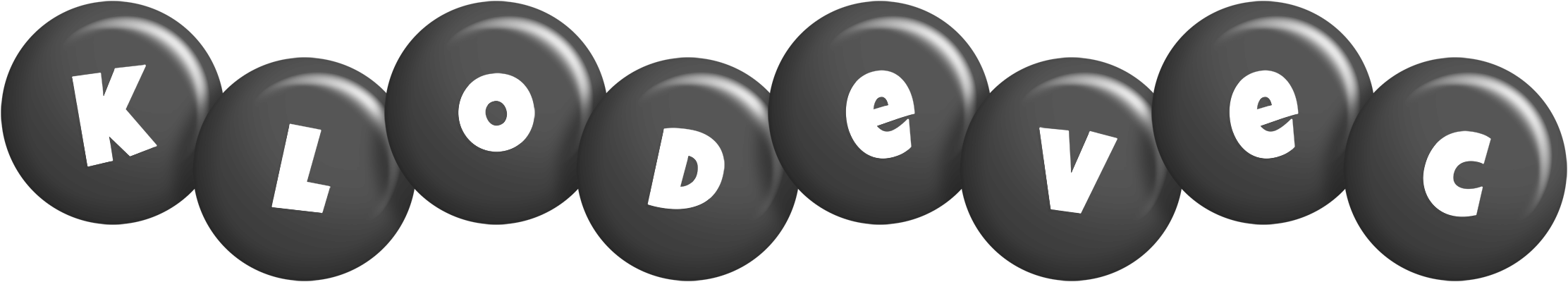 Klodevec candy-black logo