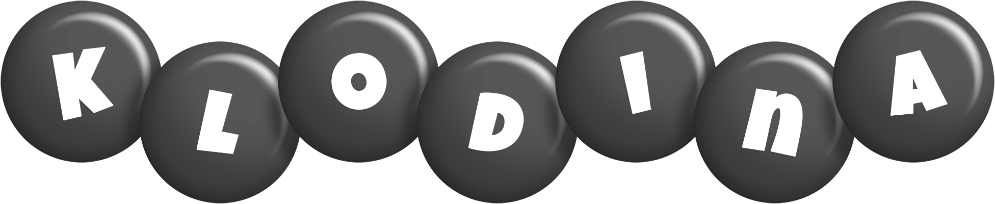 Klodina candy-black logo