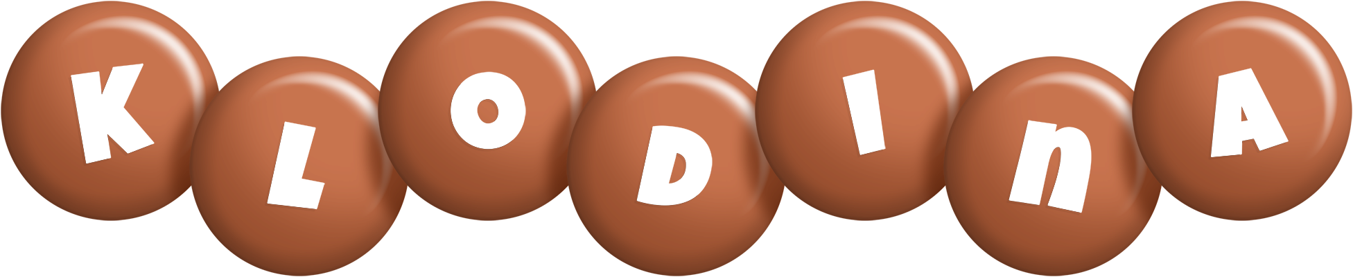 Klodina candy-brown logo