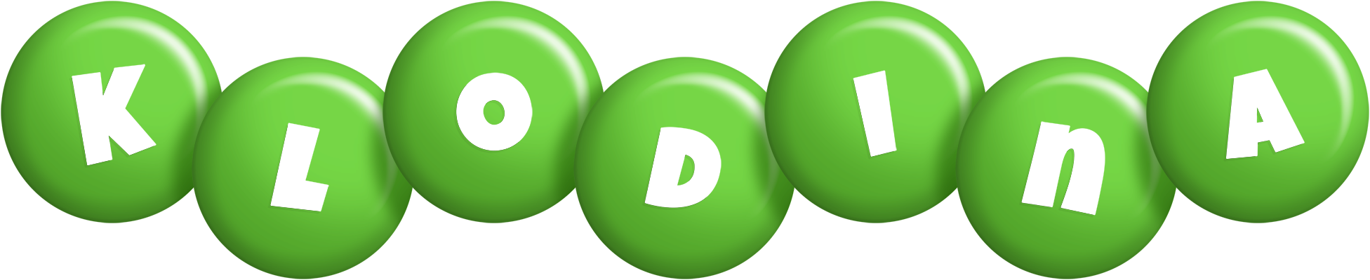 Klodina candy-green logo