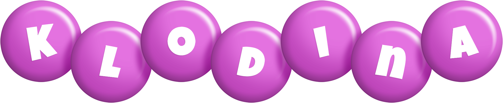 Klodina candy-purple logo