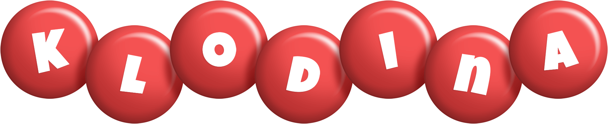 Klodina candy-red logo