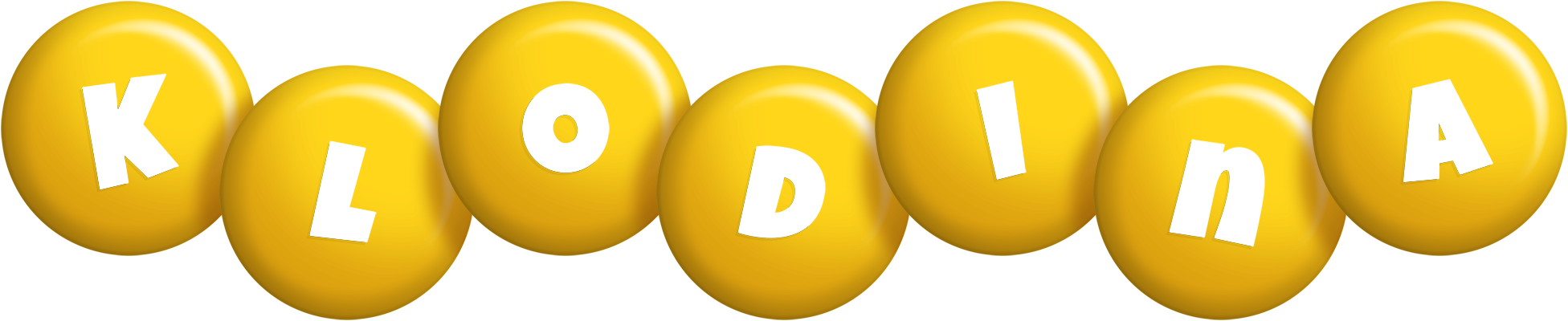 Klodina candy-yellow logo
