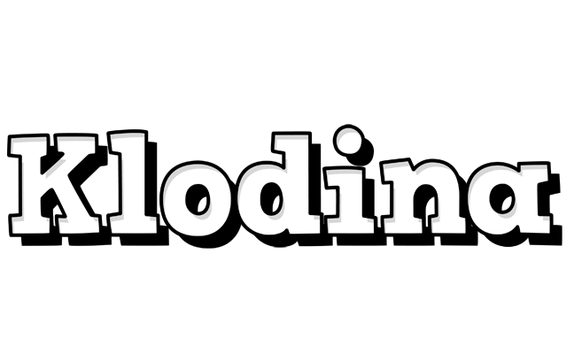 Klodina snowing logo