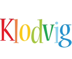 Klodvig birthday logo