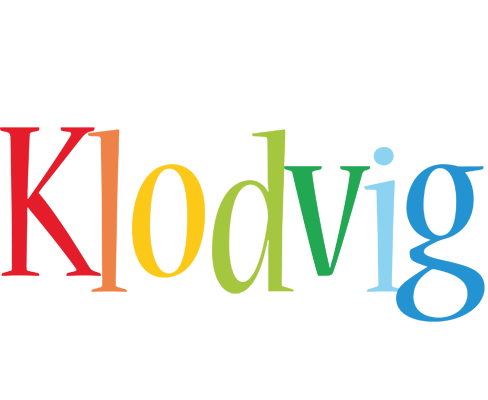Klodvig birthday logo