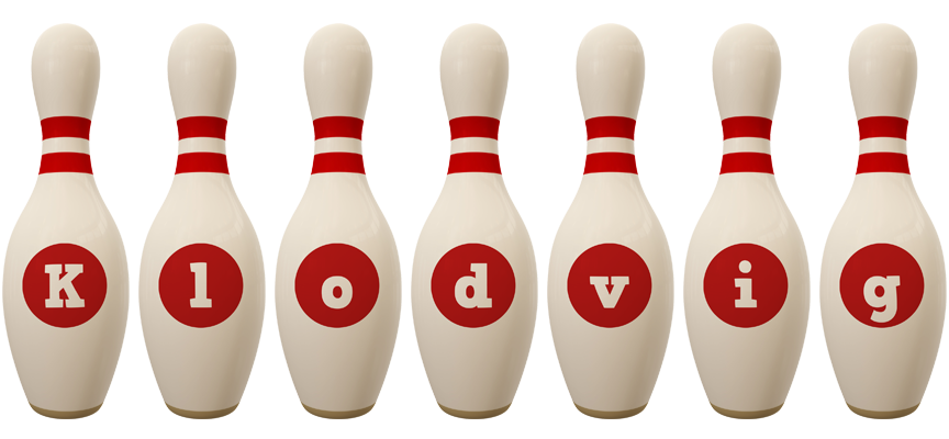 Klodvig bowling-pin logo