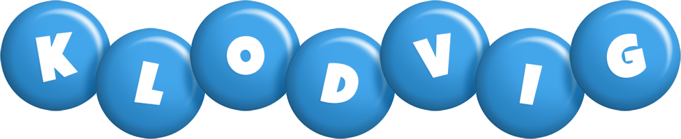 Klodvig candy-blue logo