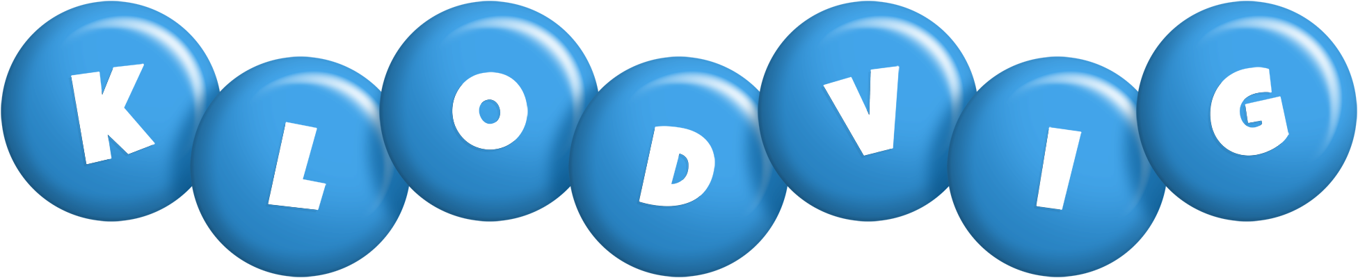 Klodvig candy-blue logo