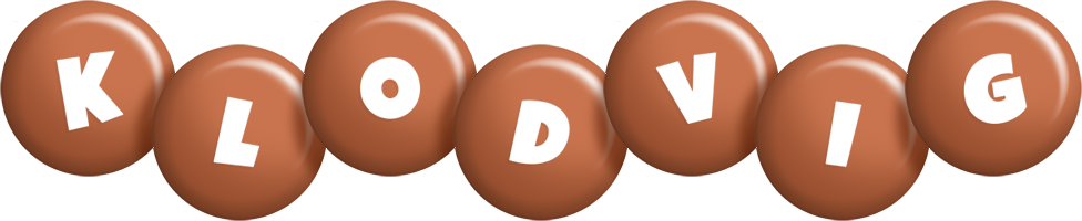 Klodvig candy-brown logo