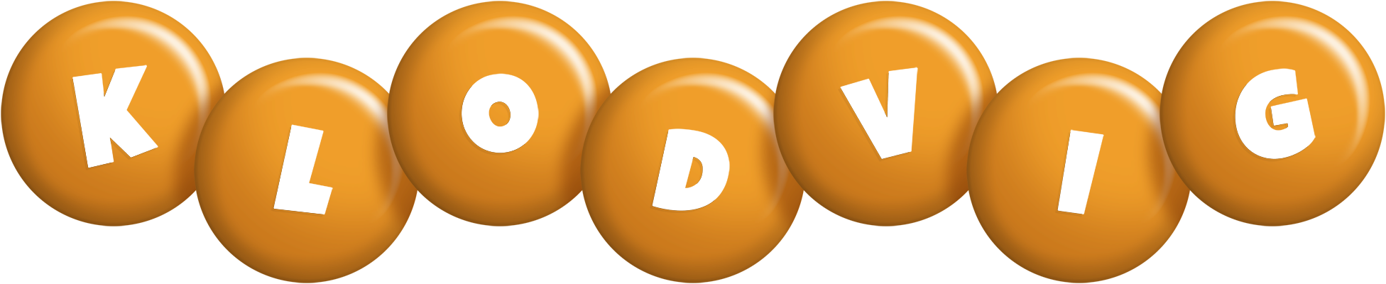 Klodvig candy-orange logo