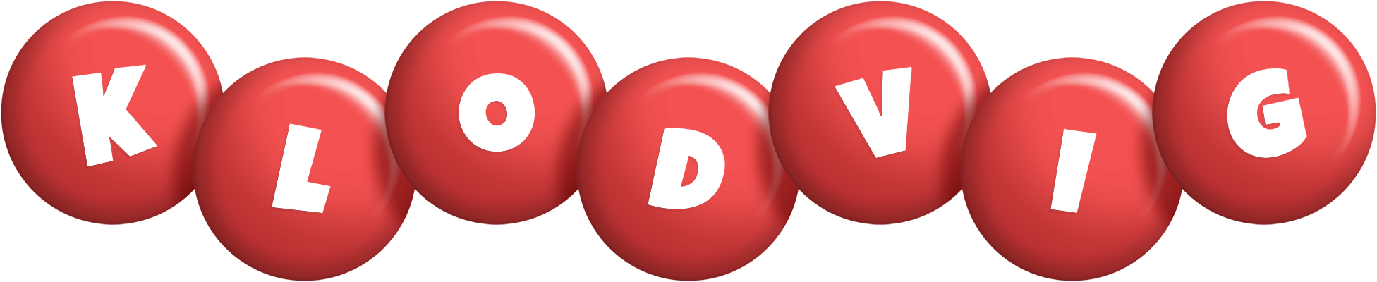 Klodvig candy-red logo