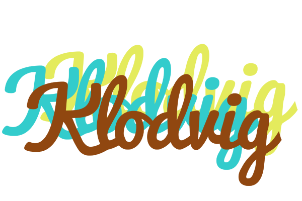 Klodvig cupcake logo