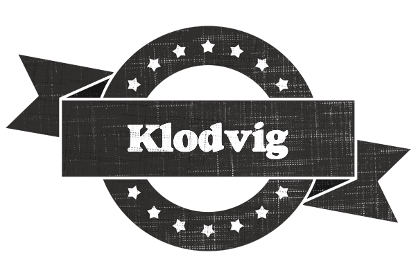 Klodvig grunge logo