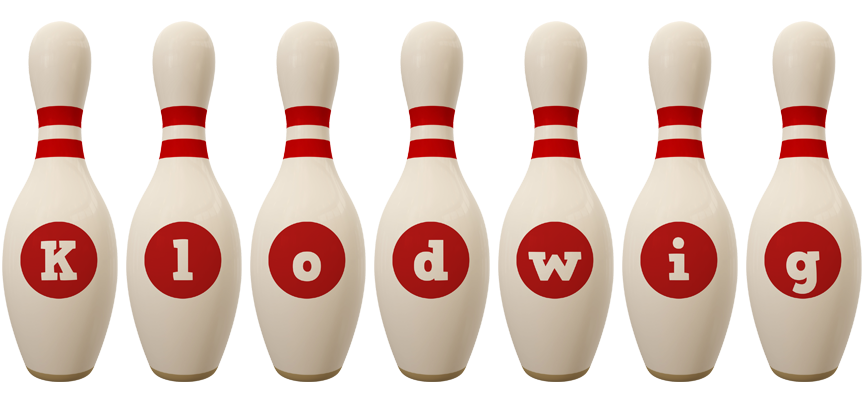 Klodwig bowling-pin logo