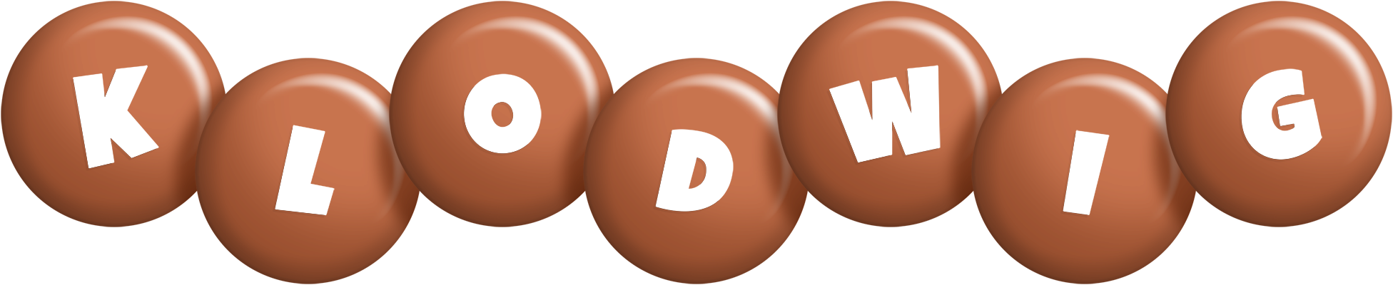 Klodwig candy-brown logo